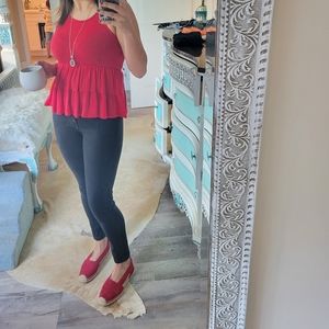 Botkier Red Slingback Espadrilles Size 9.5